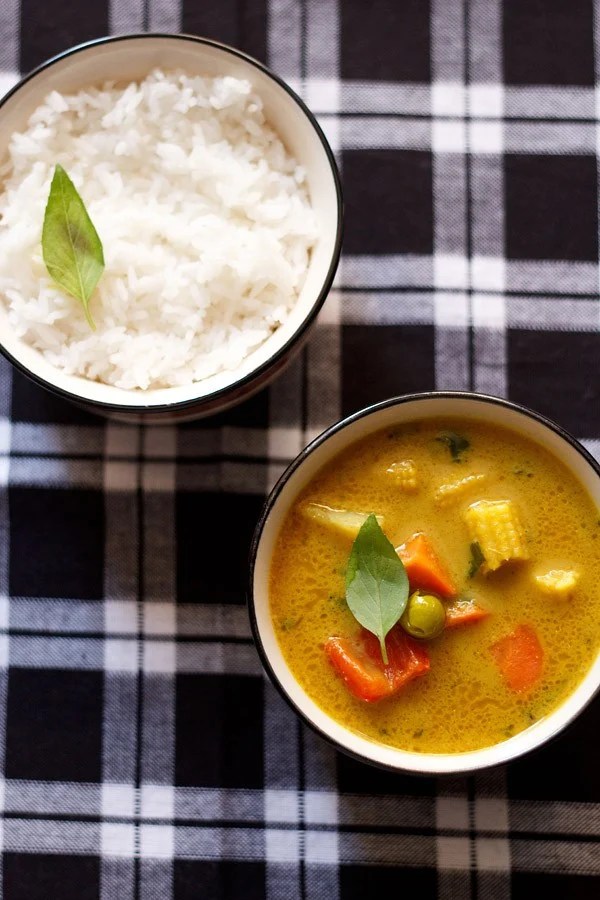 thai yellow vegetable curry recipe